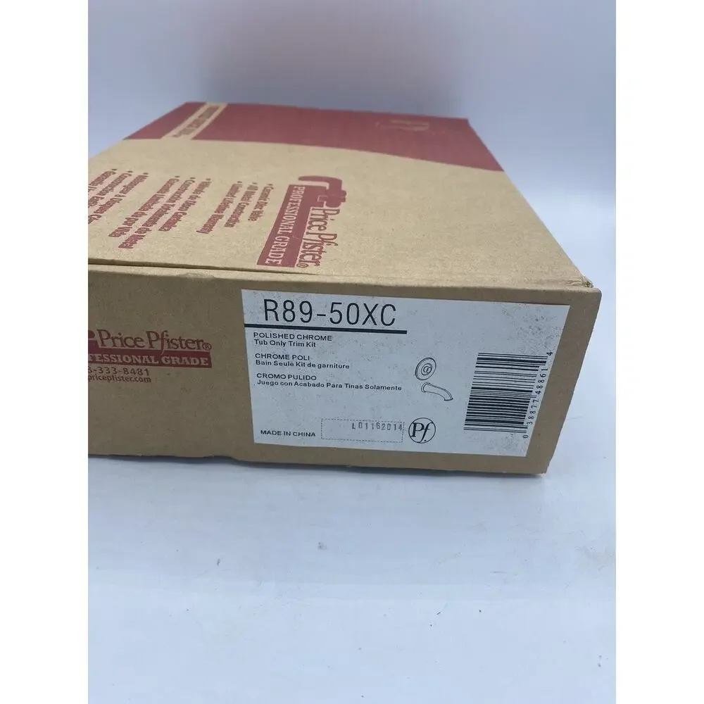 Price Pfister R89-50XC Polished Chrome Tub Only Trim Kit